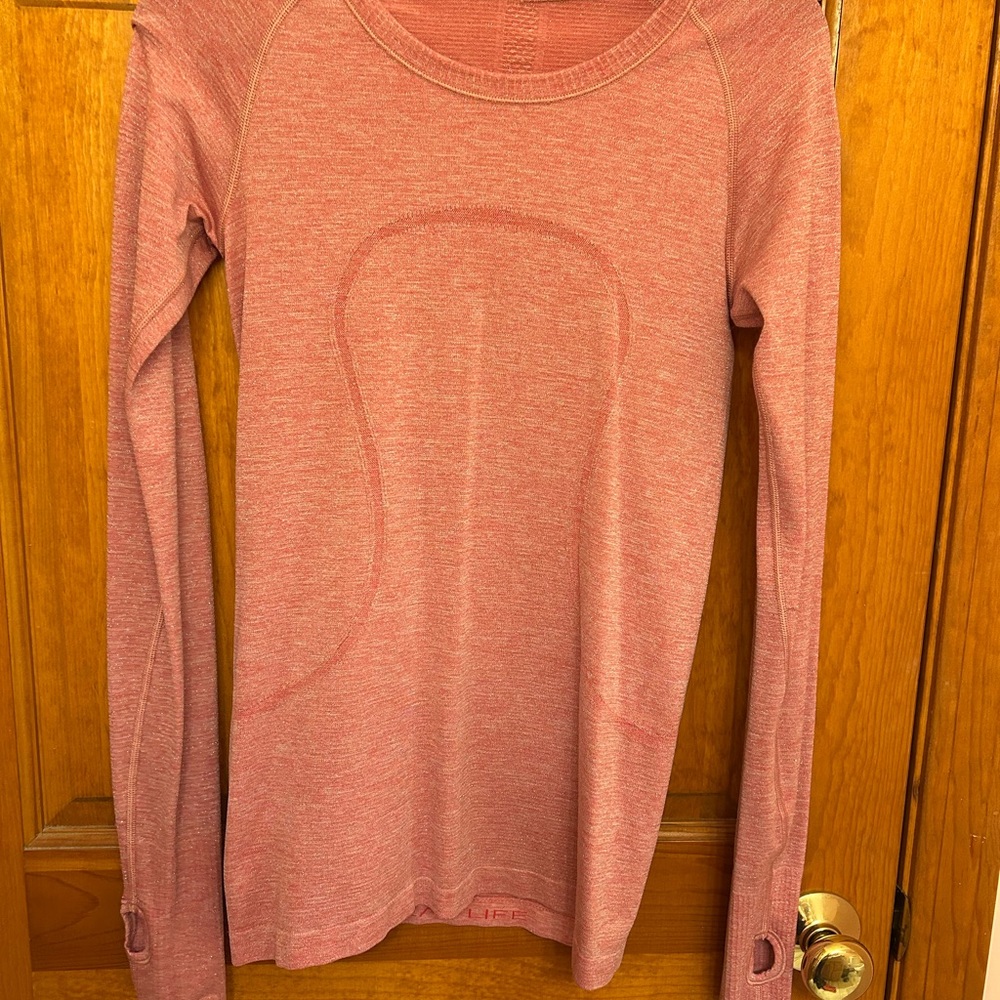 Women's Pink Long Sleeve Top